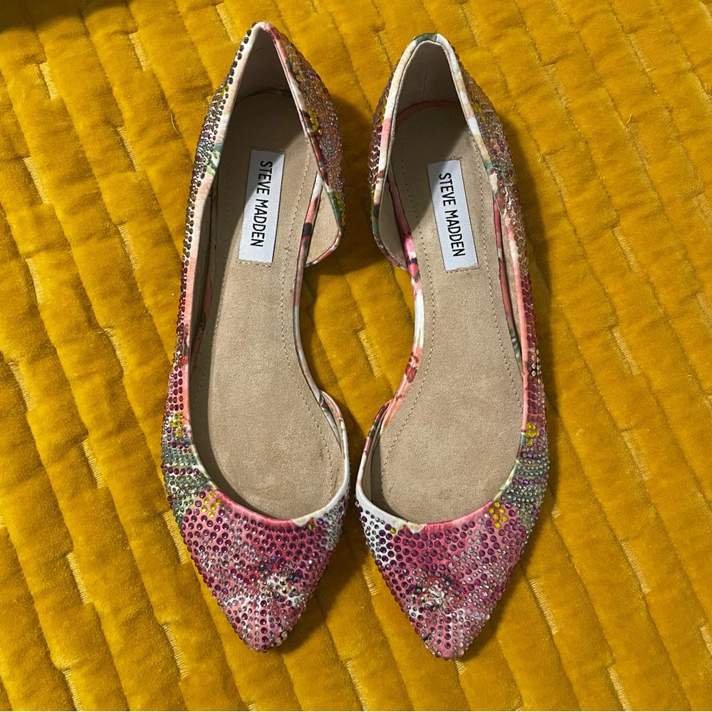 Steven Madden Multicolored Beaded Flats